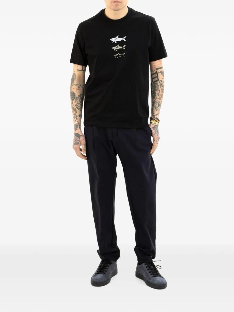 Paul & Shark Printed Cotton T-Shirt